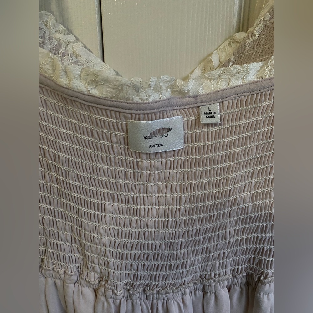 New Aritzia Wilfred Tuberose Dress Lace tiered midi dress - Picture 10 of 11